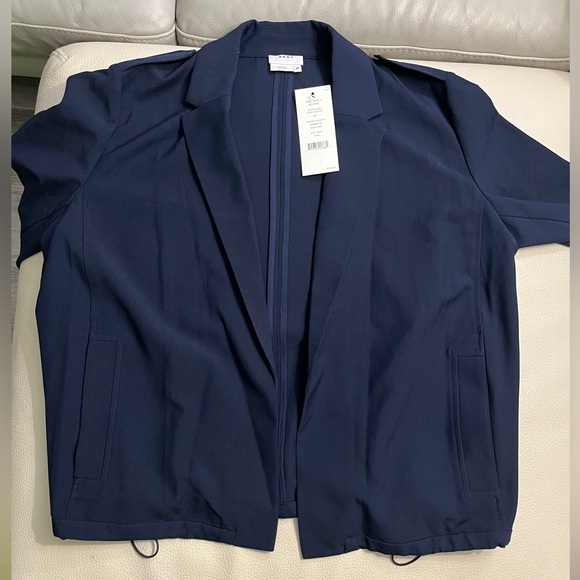 NWT - DKNY Women’s Trench Coat Style Open Front Blazer - Size M, XL - Picture 3 of 13